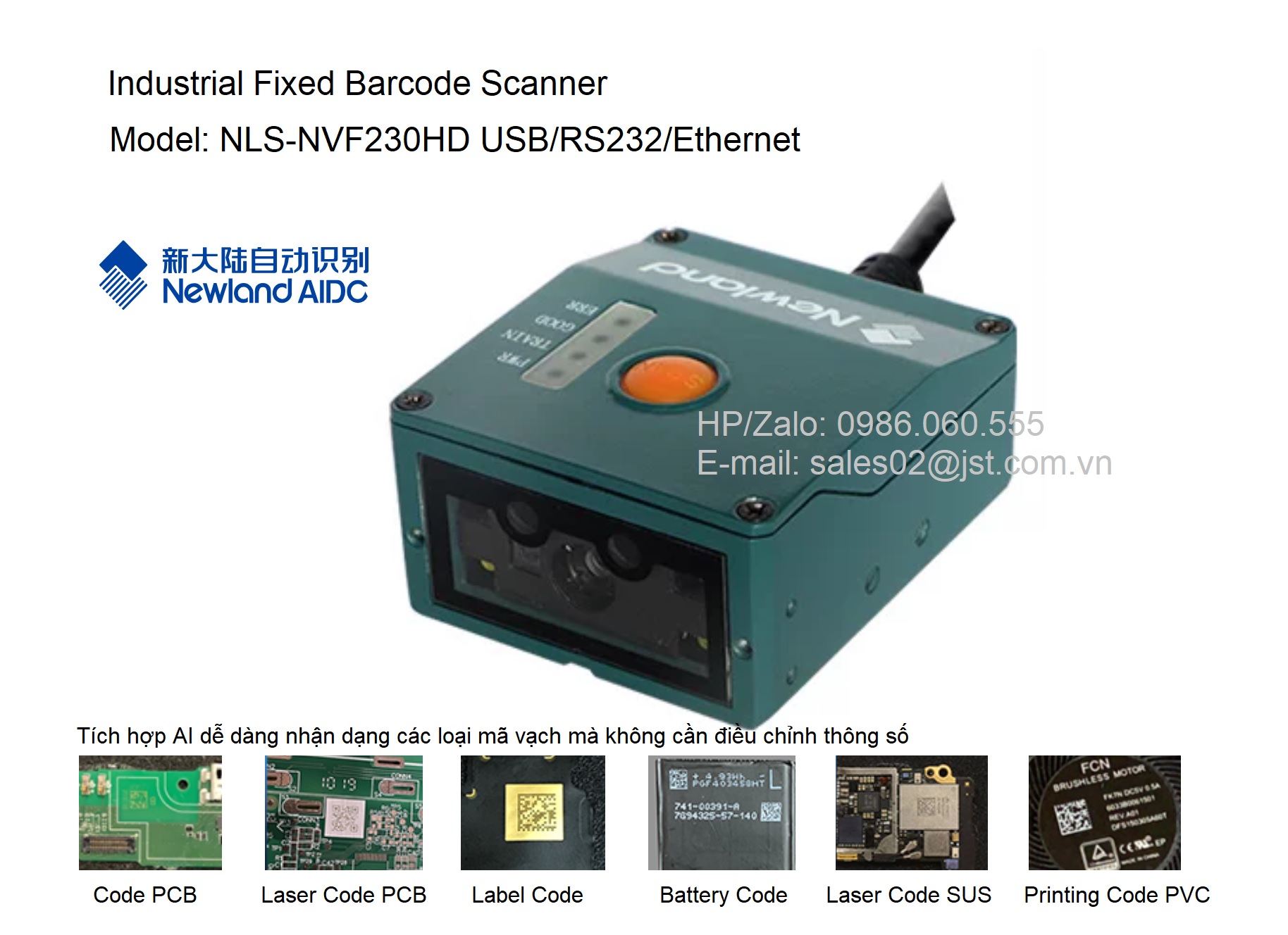 Barcode Scanner Newland NLS-NVF230HD USB